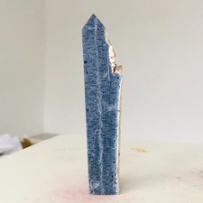 104g Natural Amazing Rare Blue Coral Jade Jasper Tower Point mineral HealingF230