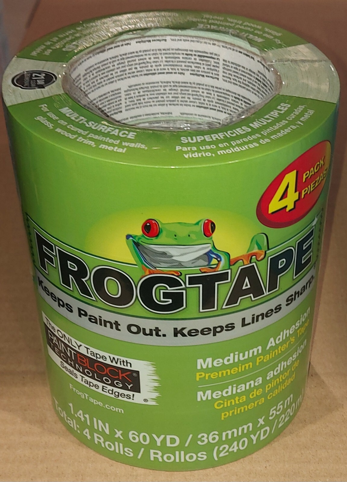 Frog Tape Green Multi Surface Decorating Painters Masking Tape FrogTape 24 36 48