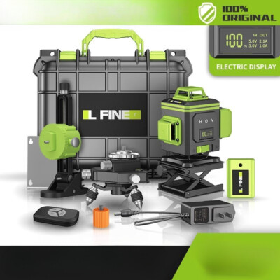 Rechargeable Self-levelling Laser, Outdoor Pulsed Green Beam 3D Laser Level