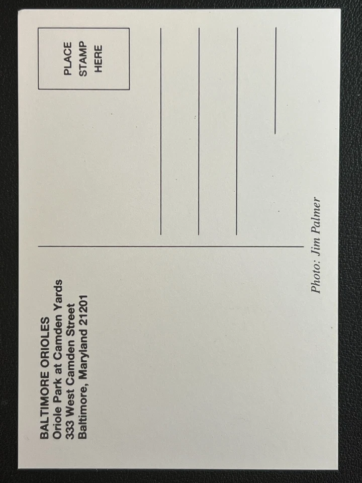 Jim Palmer Signed Color Post Card JSA Cert w/COA HOF '90 Baltimore Orioles MLB! - Image 3 of 4