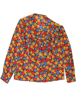 St. Michael Damen Hemdbluse vorne zum Binden UK 14 Medium bunt Blumenmuster CS31