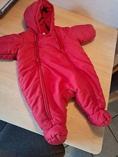 Baby Schneeanzug  68,rot gefüttert, Petit Bateau