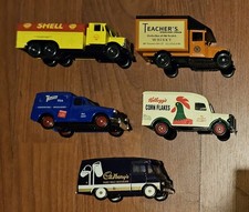 Set of 5 Lledo Days Gone by Diecast Models VANS Trucks