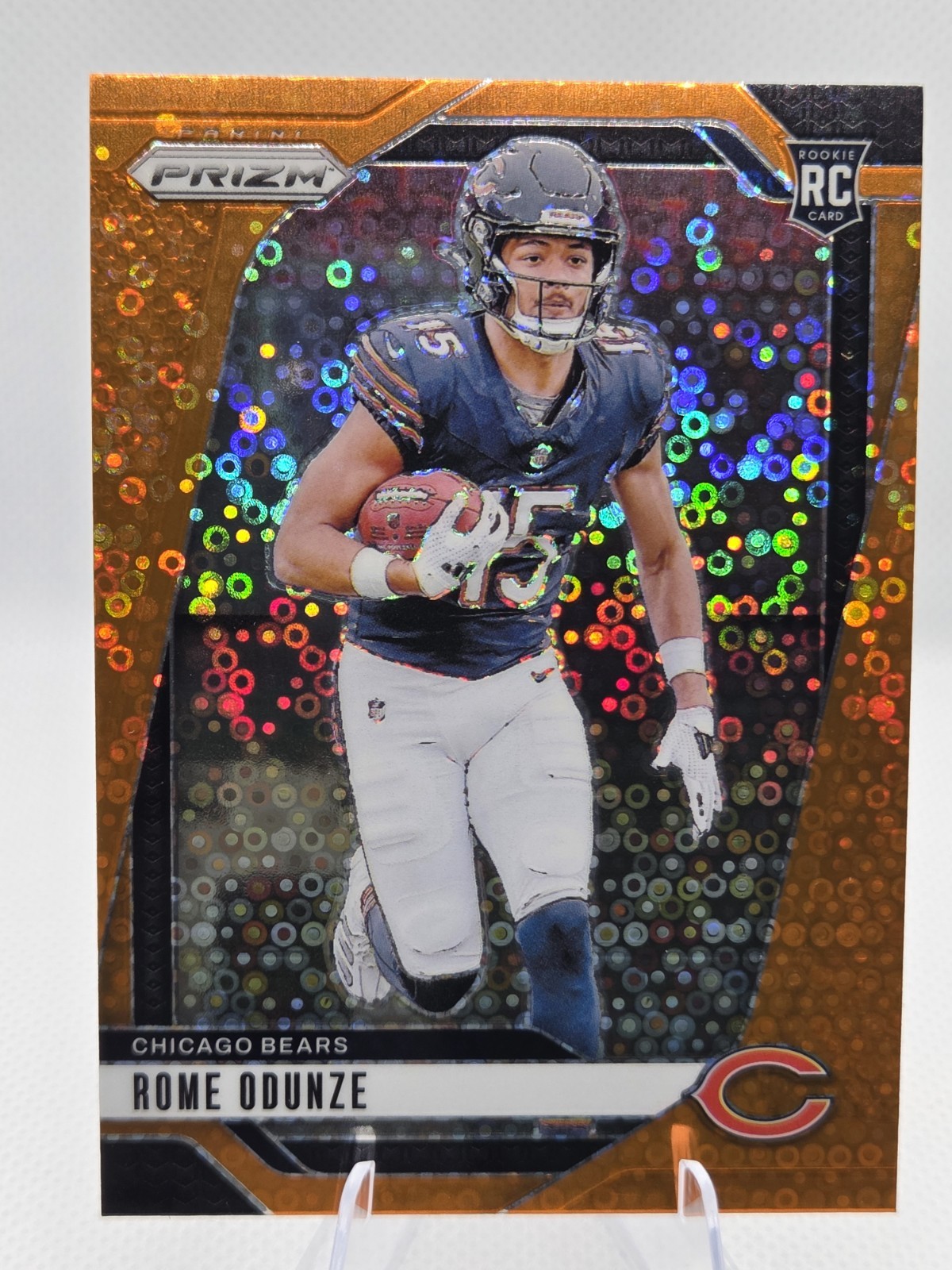 2024 Panini Prizm Rome Odunze Orange Disco (RC) # 385