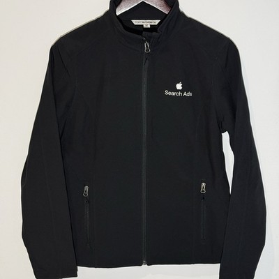 Port Authority Soft Shell Jacket Black Apple Logo Womens M