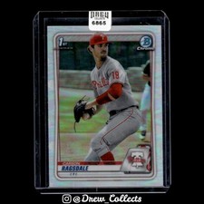 2020 Bowman Draft #BD-145 Carson Ragsdale Phillies Chrome Refractor