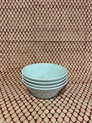 4x IKEA Schalen Müslischalen  Mintgrün / Salbeigrün   Selten   Ø 15 cm