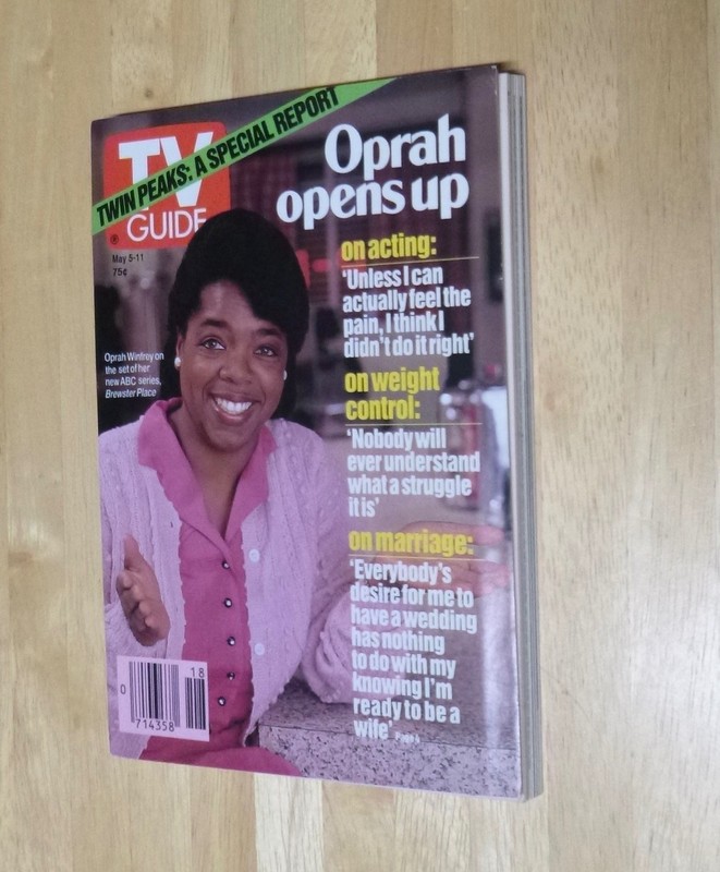 TV Guide May 5-`11  1990 Oprah Winfrey-New Series Brewster Place  Charlotte, NC