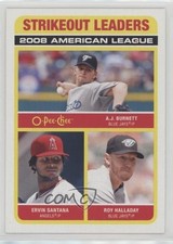2009 O-Pee-Chee League Leaders AJ Burnett Ervin Santana Roy Halladay HOF 1t8