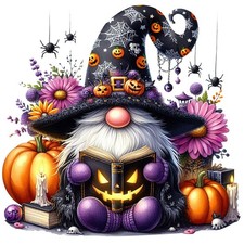 Halloween Gnome Diamond Art Kits for Adults, 5D DIY Halloween,Gnome Diamond Paa,