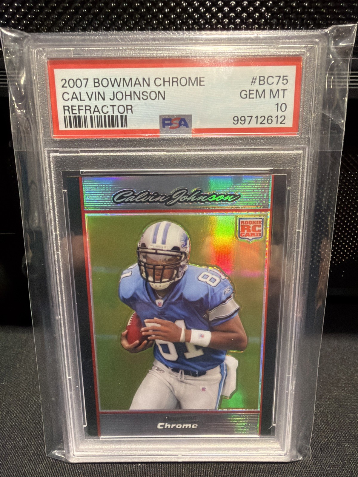 2007 Bowman Chrome - Calvin Johnson #BC75 Refractor (RC)
