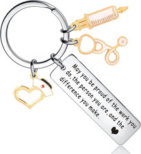 YEEQIN Nurse Gifts for Women Keychains Nurses Week Gifts Nurse Graduation Gift f