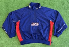 Vintage New York Giants NFL Football Windbreaker Jacket Size Large L Authentic