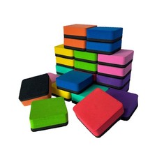 Dry Erase Erasers, 24 Pack Mini Magnetic Whiteboard Dry Eraser Chalkboard Cle...