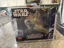 Star Wars Micro Galaxy Squadron Boba Fett's Starship Launch Edition Series 1 New