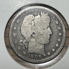 1899 P Barber quarter 90% Silver