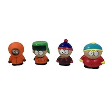 South Park figures set of 4 Kenny, Cartman, Kyle, Stan Squeak Toys Collectible