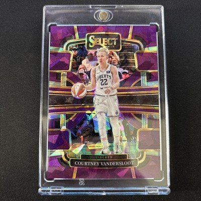 COURTNEY VANDERSLOOT 2024 Panini Select WNBA Purple Ice Prizm Liberty Card #/149