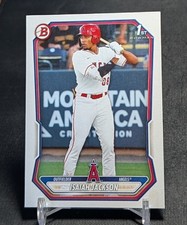 Isaiah Jackson 1st Prospect Rookie RC 2026 Bowman Baseball Card #BP-60 LA Angels. rookie card picture
