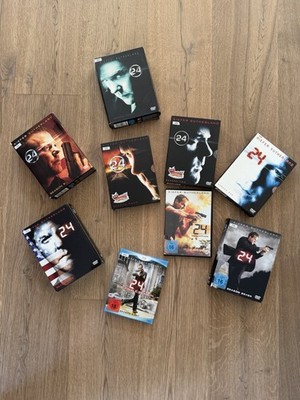 Kiefer Sutherland 24 Staffel 1-8 Komplettset DVD Boxen inkl. dem Film Redemption