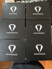 Set 6 Groomsmen Proposal Gifts - Groomsmen Gift Boxes W/Bag Tuxedo