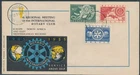 LS87922 Belgium 1954 rotary club anniversary FDC used