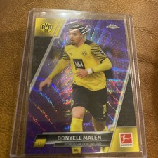 2022 Topps Chrome Bundesliga Donyell Malen Purple Wave /299