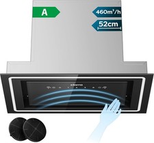 52Cm Integrated Cooker Hood, Built-In Kitchen Extractor Fan with Wave Control, L