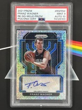 2021 Prizm - Franz Wagner - Rookie Signatures Mojo 10/25 - PSA 9