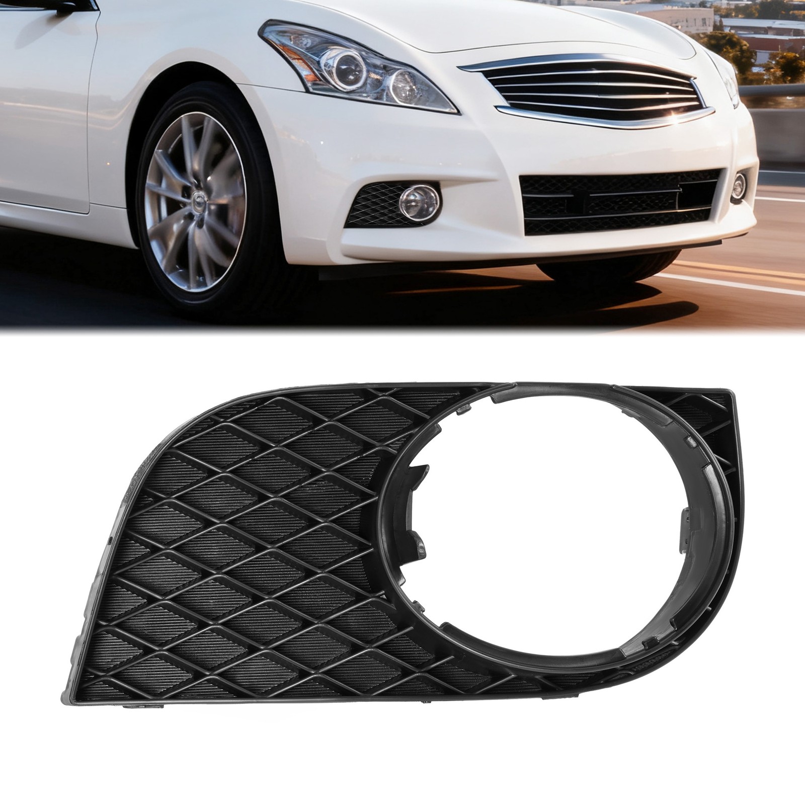 Fog Light Bezel Cover Trim For Infiniti G25 G37 2010-2013 2011 12 Passenger Side