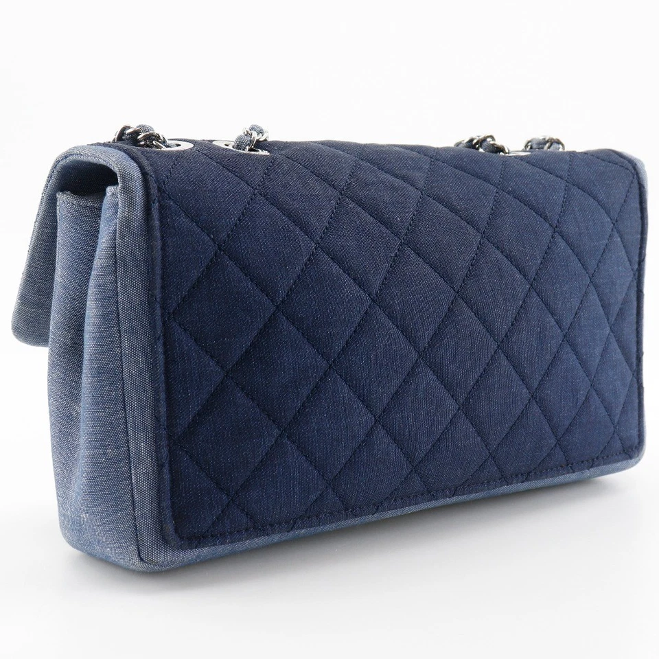 CHANEL ChainShoulder Shoulder Bag Matelasse Double chain Blue denim Women - Image 3 of 4