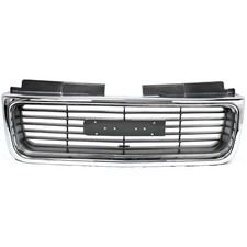 Grille For 98-2004 Gmc Sonoma 98-2001 Jimmy Chrome Shell W Gray Insert Plastic Grille For 98-2004 Gmc Sonoma 98-2001 Jimmy Chrome Shell W Gray Insert Plastic