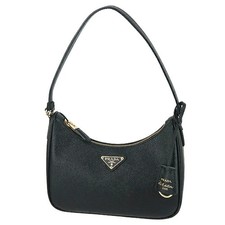 Auth PRADA Mini hobo bag Re-Edition 2005 Saffiano leather 1NZ204W Black Handbag