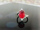 Handcrafted Ruby Ring 925 Silver Oval July Birthstone Jewelry, Minimalist Ring