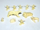 Vintage 1960s Marx IGY Arctic Alaska Playset Plastic Animal Figures