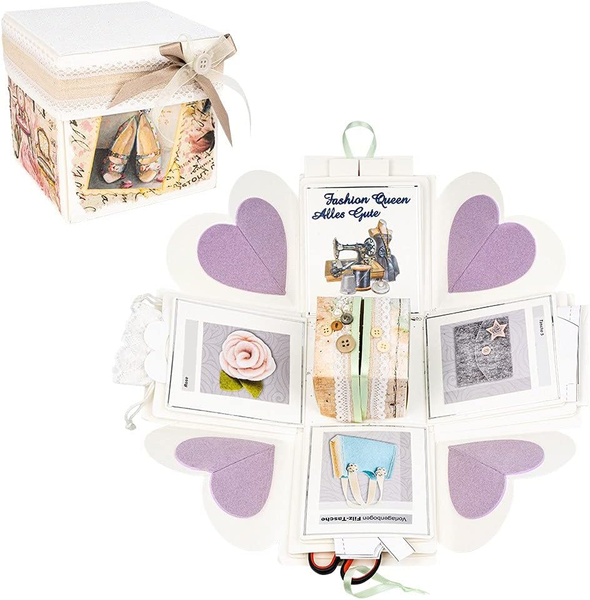 ÜBerraschungsbox | Weiß | 12,5 Cm X 12,5 Cm X 12,5 Cm | Aus Stabilem Karton | 24-image