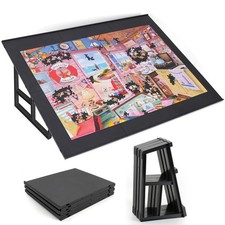 1000-Piece Tilting Puzzle Board with Stand - 31"x24" Lightweight Portable Table