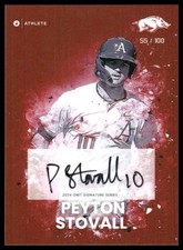 2024 ONIT Athlete Arkansas Razorbacks #108 Peyton Stovall Signature Series #/100