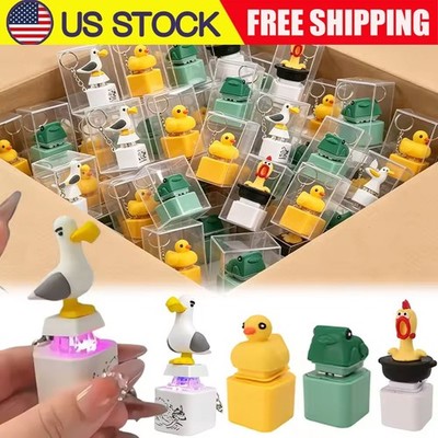 Kawaii Animal Rechargeable Sounding Keyring Screaming Goat Cat Frog Duck Sheep