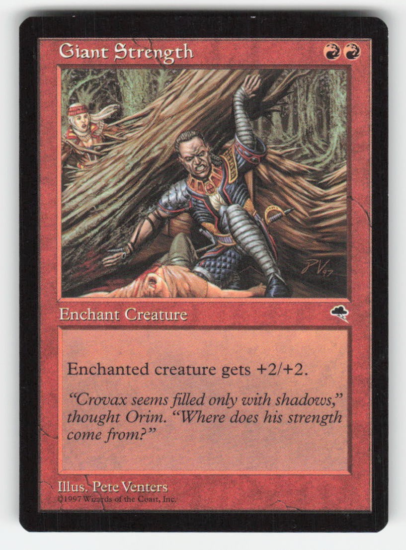 1997 Giant Strength Tempest 178 MTG