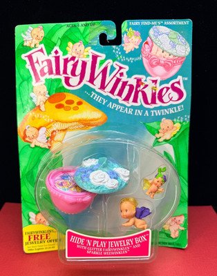 Vintage Kenner 1993   Fairy Winkles   Hide N Play Jewellery Box - NEW