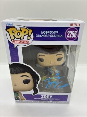 Ji-young Yoo Signed Zoey KPop Demon Hunters 2256 Funko w/ Official