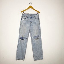 American Eagle Stovepipe Jeans Light Wash Size 6 Long