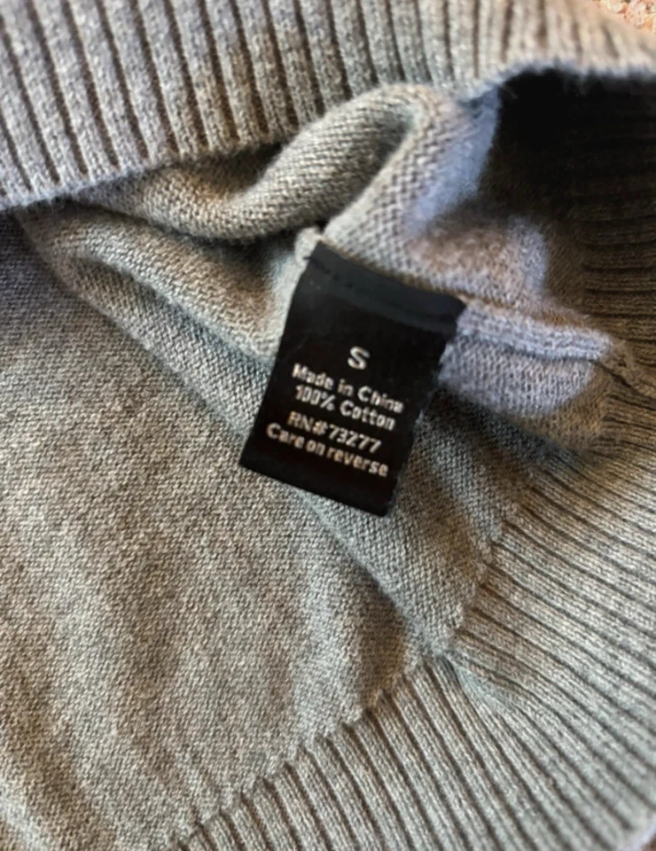 Apt 9 Gray Men’s Argyle Diamond Pattern Vest Size Small 100% Cotton unisex  - Image 4 of 4