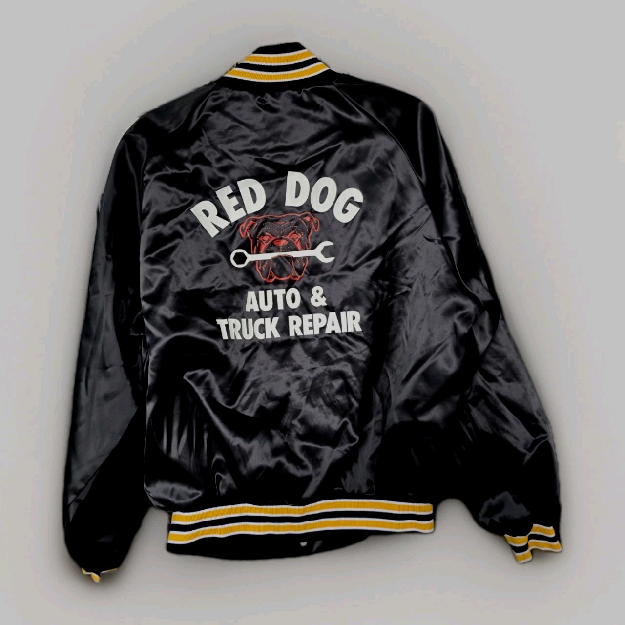 VTG West Ark Black Shiny XL "Red Dog Auto & Truck Repair" Va