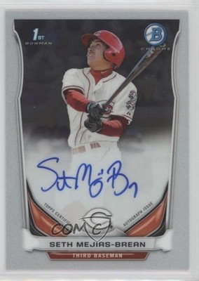2014 Bowman Prospect Chrome Seth Mejias-Brean #BCAP-SMB Auto 4l3