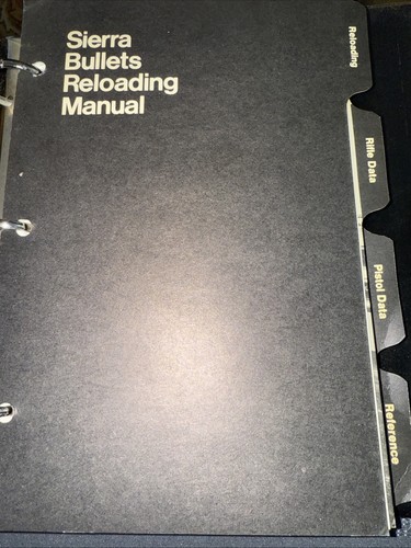 Sierra Bullets Reloading Manual 1971 223 Rifle Pistol Ballistics Ok Condition - 第 2/24 張圖片
