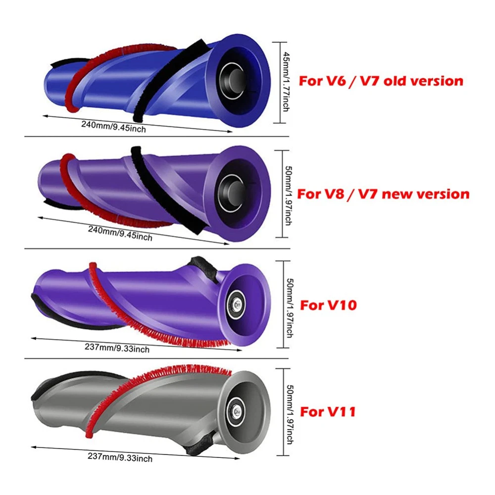 For DYSON V8 V7 V6 Cordless Vacuum Cleaner Brushroll Head Brush Bar Roller 240mm