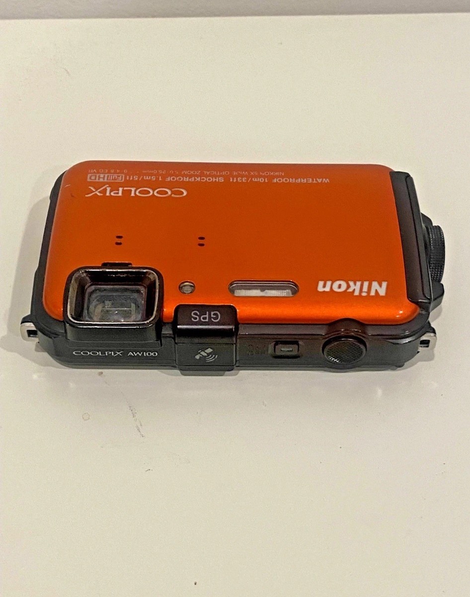 Nikon COOLPIX AW100 16.0MP Digital Camera - Orange for sale online
