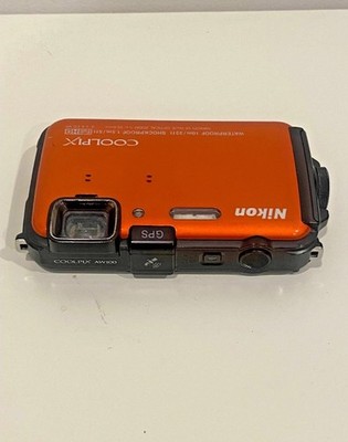 Nikon COOLPIX AW100 16.0MP Digital Camera - Orange 18208262939| eBay